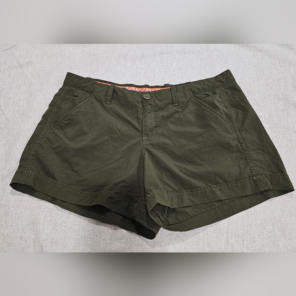 Köppen Women's Green Nylon Hiking & Camping Shorts Size 12 Outdoor Apparel